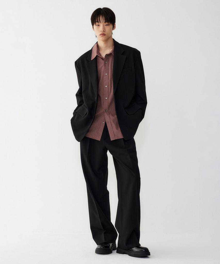 Studio Tomboy [Men] Oversized Setup Jacket_Black 9155312554