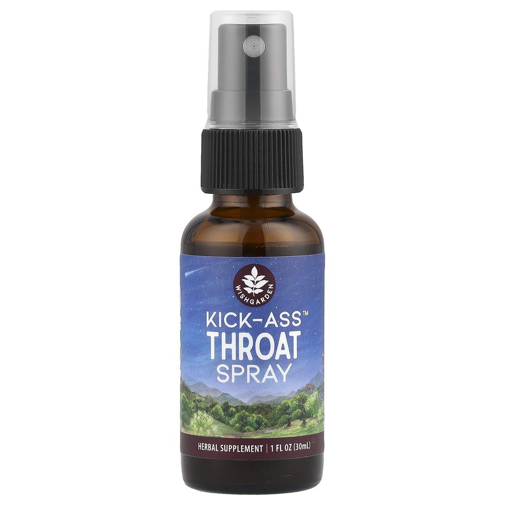 WishGarden Herbs Kick-ass™ Throat Spray, 1 Fl Oz (30 Ml)