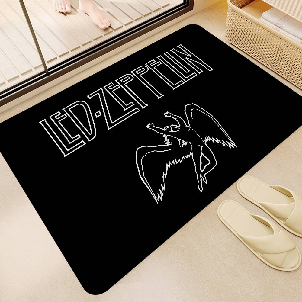 Rock Band L-Led Zeppelin Коврики для пола Ретро Множественный выбор Ковер для гостиной кухни Нескользящий Коврик-приветствие