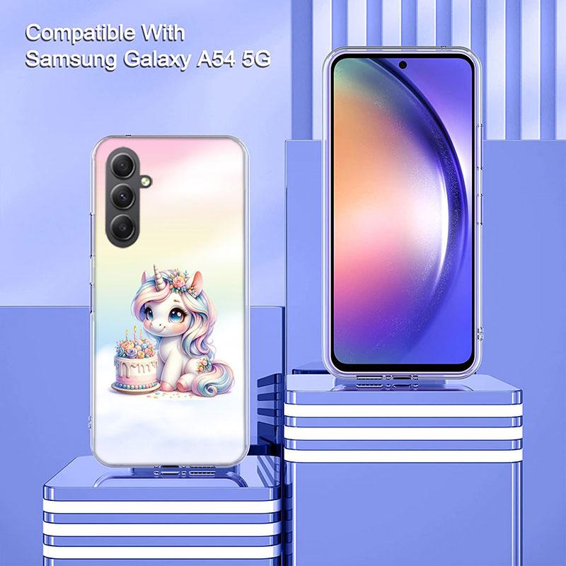 Милый Чехол-Телефон Единорог Для Samsung A70 A50S A40 A30 A20E A16 A26 A36 A56 A17 Galaxy Note 20 10 9 8 A71 A51 A41 A31 A21S A2