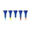 5Pcs Golf Tees Unbreakable Plastic Golf Tees Bulk with Wide Soft Rubber Cap Reduces Friction