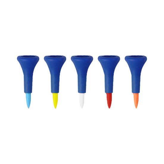 5 шт. футболок для гольфа, небьющиеся пластиковые футболки для гольфа оптом с широким мягким резиновым колпачком, уменьшающим трение