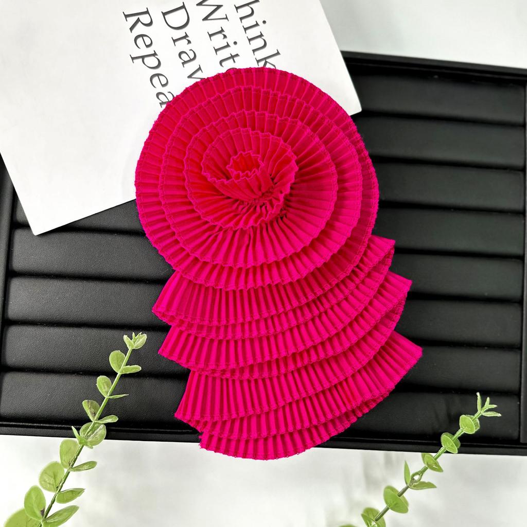 Нежный многоцветный шифоновый цветок многослойная плиссированная тканевая наклейка крафт цветок свадебное платье платье топ декоративные аксессуары