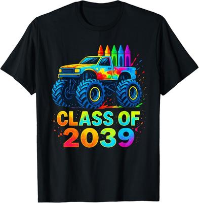 Класс 2039 Монстр-трак Детский сад В школу Мальчики Футболка