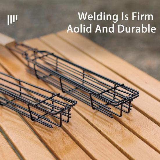 2 шт. решетка для барбекю со щетками Эргономичная деревянная ручка Просторный дизайн Высокая температура