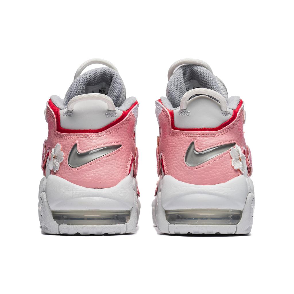 Nike Кроссовки Air More Uptempo Mid top Винтажные Баскетбольные Кроссовки GS Розовые FD0022-001(КомандаБ-воздух)