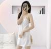 Sexy pajamas women's summer with chest pad ice silk suspender nightdress thin 1011 new high-end loungewear
