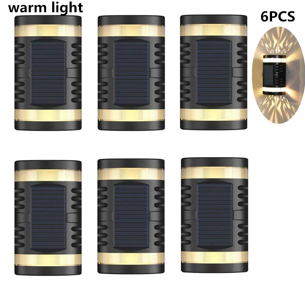 Настенный светильник на солнечных батареях, уличный водонепроницаемый светильник на солнечной энергии, освещающий вверх и вниз, украшение для дома, сада и двора, уличные солнечные лучи