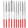 Diamond File Set of 10, 3*140mm, Metal Rod File, Precision File for Deburring and Polishing, for Metal, Wood, and Ironwork