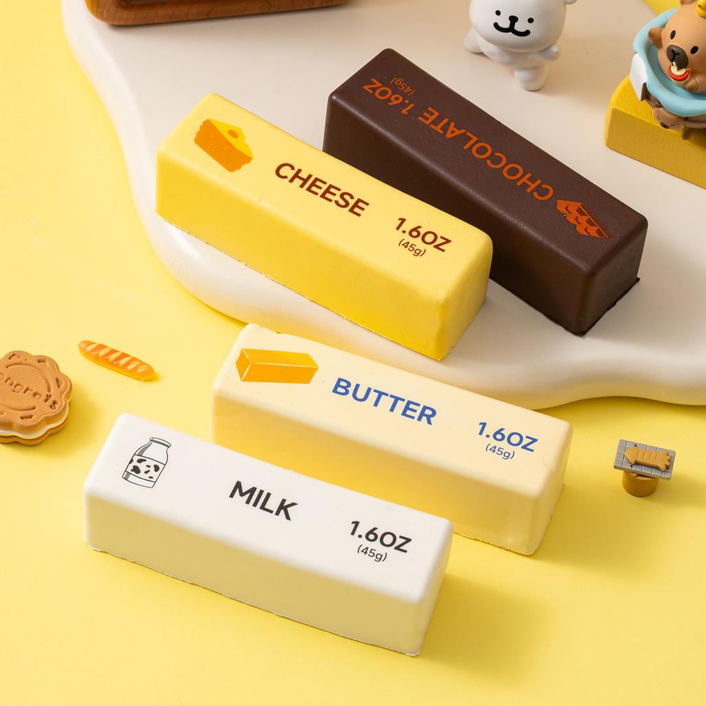 Squishy Toy Butter Cheese Stick Squishies Squeeze Toy Soft Chocolate Squishy Tabas Fidget Toy Anti Stress Toys