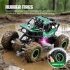 AAXV1 2.4G remote-controlled alloy off-road vehicle with long-distance lighting, rechargeable children's racing toy car, birthday gift