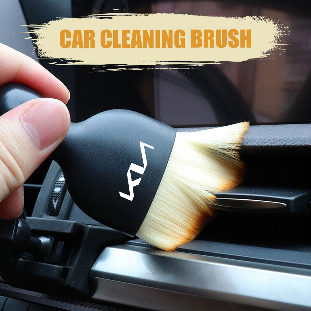 Car Vent Cleaning Soft Brush Brush Crevice Dusting Detailing Auto Interior Clean Tool For KIA KN Pegas Sorento Soul Cerato Niro