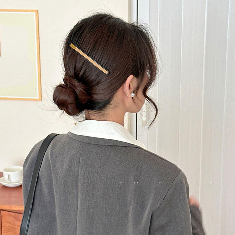 Bear Fixed Combs Leather Invisible Extra Hair Holder Sweet Hair Styling Comb  Girls