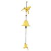 Metal Hanging Wind Chimes 16.54in Blue / Green / Yellow Outdoor Wind Decor with Hanging Rope Bird Home Hanging Ornament