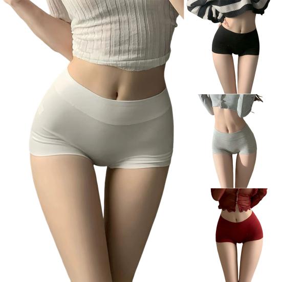 Women's Boyshort Panties Full Coverage Cotton Boxer Briefs Seamless Stretch Underwear Panties for Daily Wear