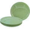Набор тарелок для фондю CreaTable, 4 штуки, зеленые (22985)