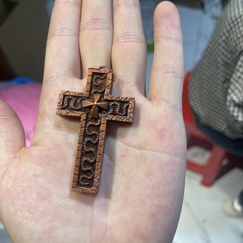 Изысканное двухслойное ожерелье-подвеска в форме креста и змеи для мужчин и женщин, персонализированное панк-ожерелье, ювелирные аксессуары, подарки