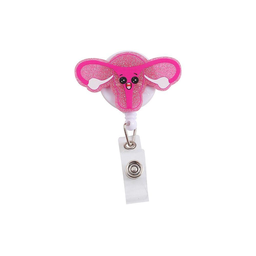 Alligator Clip Retractable Badge Reel Simplicity Nurse ID Holder Easy To Pull Buckle  Hospital Use