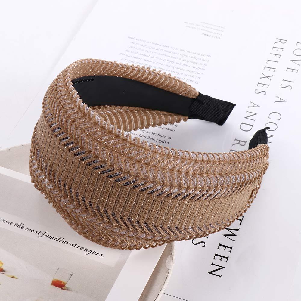 Sweet Hollow Wash Face Wide Side Headwear Headband Women Hair Hoop Korean Head Wrap Lace Hairbands
