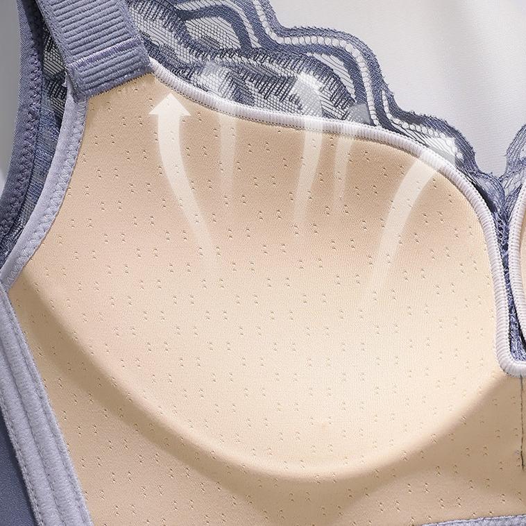 Lace Lingerie Women's Thin Folding Bra Adjustable Secondary Breast Bra Push Up Bra