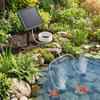 Low Noise Solar Oxygen Pump Durable Aquarium Air Pump Fish Tank Aerator  Courtyard