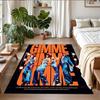 ABBA Print Crystal Velvet Plush Rug Anti?Slip Wear?Resistant Floor Carpet For Indoor Household Home Decoration