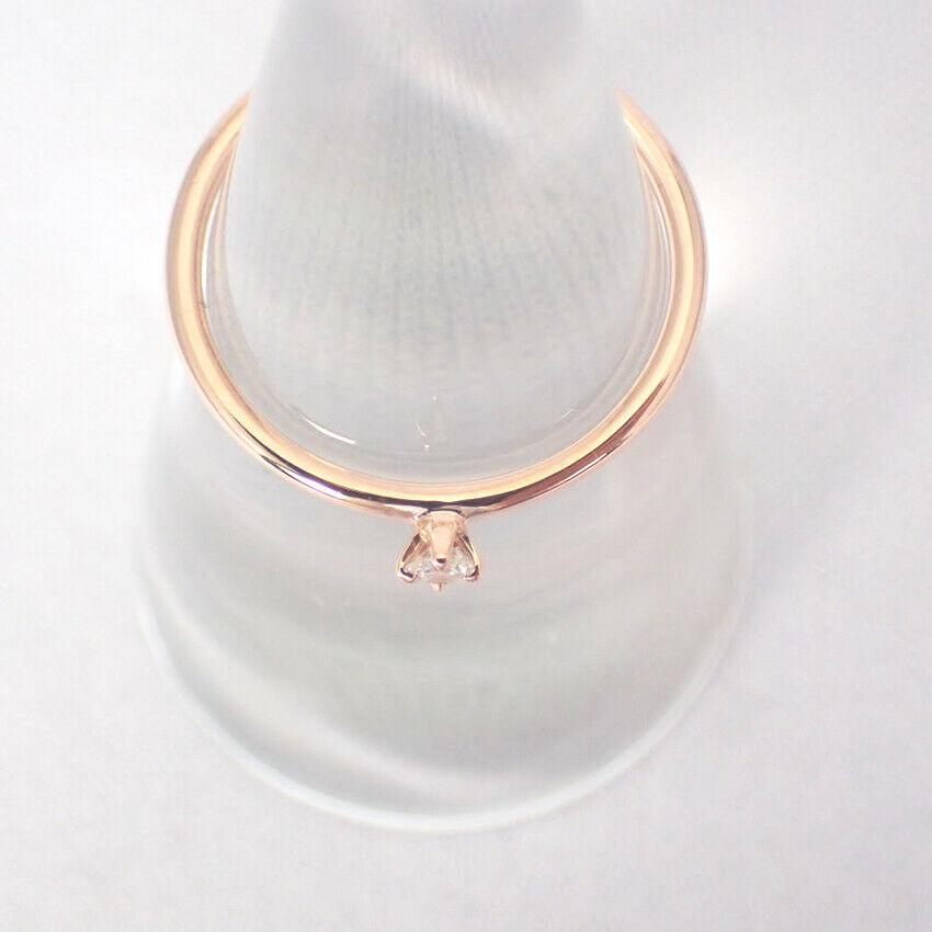 [New] K10PG Diamond Four Point Ring No. 11 [f3-5]