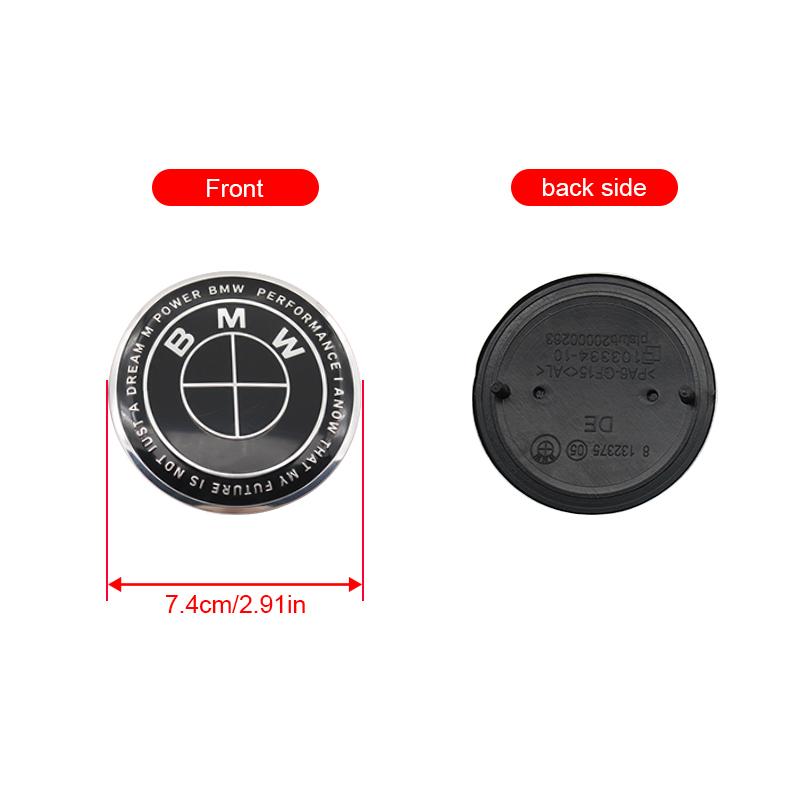1/4/7Pcs Car Wheel Hub Center Cover Steering Wheel Center Sticker Auto Front Hood Trunk Logo For BMW M Logo X6 G01 E84 X1 X3 X2