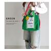 Сумка-тоут Smile из холста, двухсторонняя, через плечо, хлопковая сумка для обеда, большая вместимость, легкая сумка [DIVA Rose] для мам (зеленый)