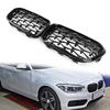 Areyourshop Meteor Black Front Kidney Grille For BMW 2015-2017 1 Series F20/F21