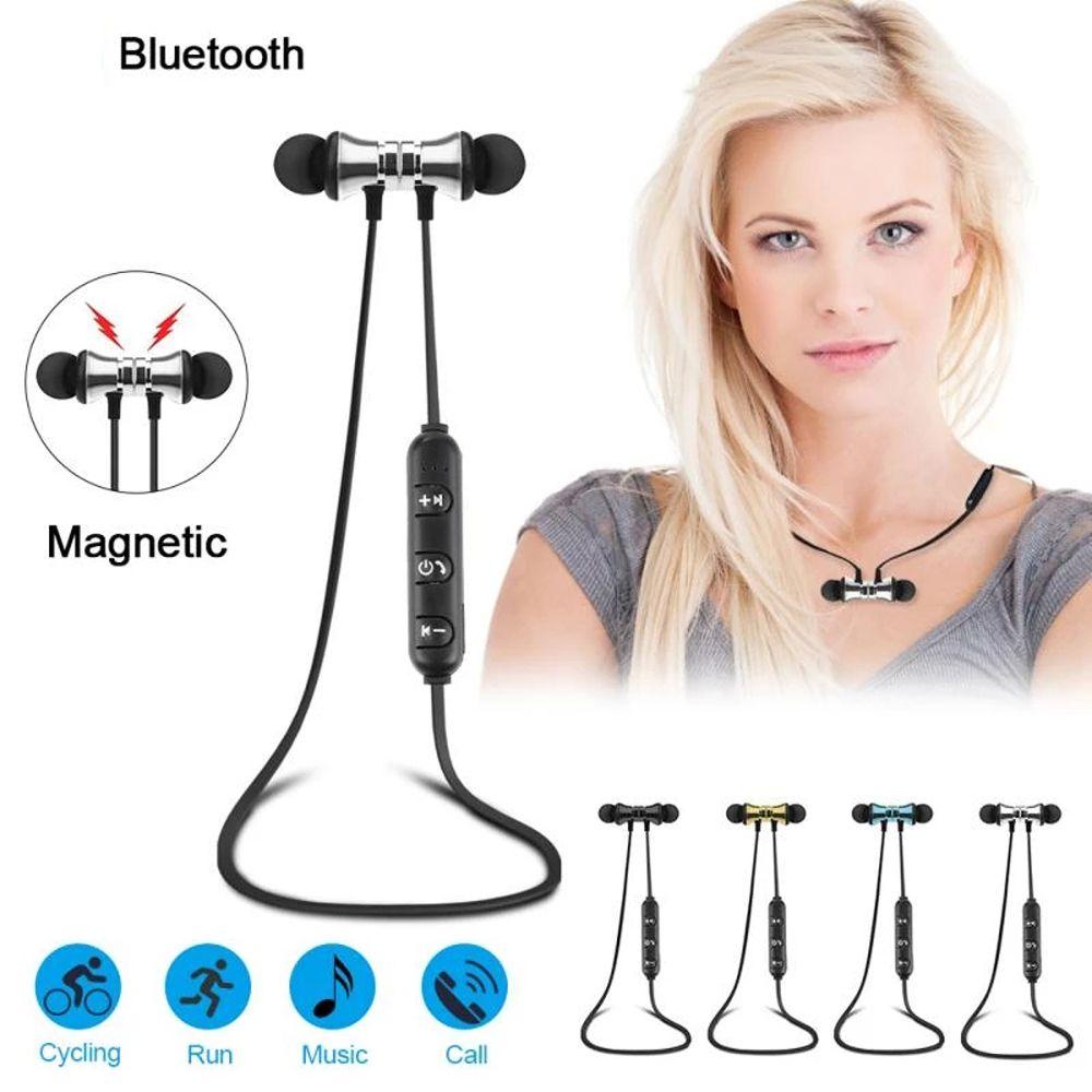 with Mic XT11 Music Headset Wireless Bluetooth Earphone Sport Earbuds Magnetic Hanging Neck