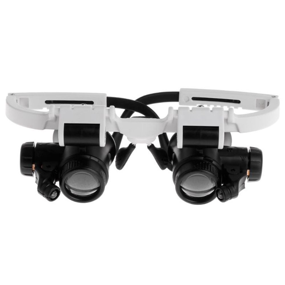 Illuminating LED Lamp Repairing Light Lens Barrel Microscope Loupe Magnifier Magnifying Glass
