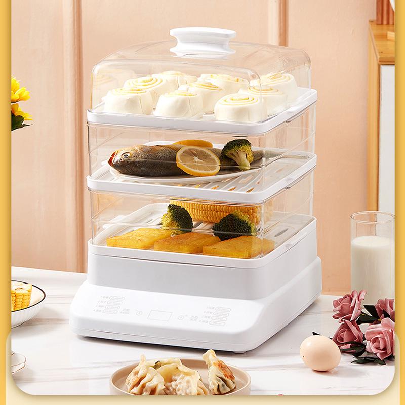 Электрическая пароварка и горячий горшок с двойным напряжением, объем 10,5 л, двухслойный изолированный кухонный горшок.