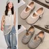 Girls Sandals 2025 New Summer Children's Shoes Women's Treasure Princess Shoes Summer Girls Small Leather Shoes Hollow Single Shoes