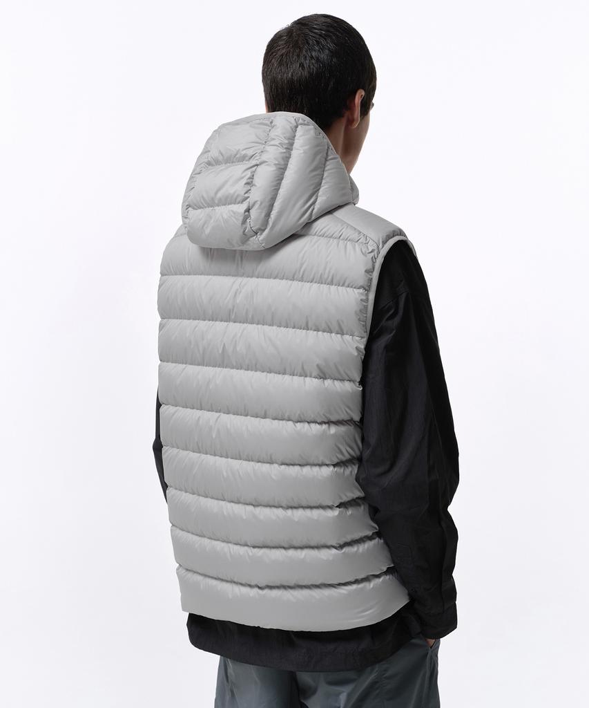 Musinsa Standard [City Leisure] Hooded Light Down Vest [Light Grey]
