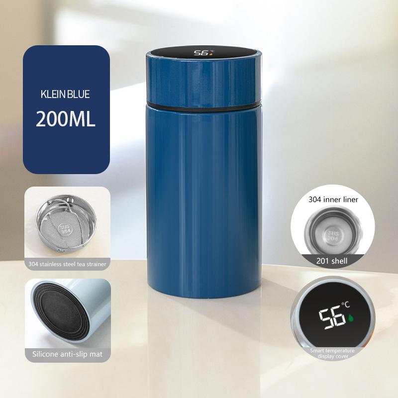 200 мл Умная термос-бутылка для воды с интеллектуальным дисплеем температуры Термосы из нержавеющей стали с фильтром-тройником
