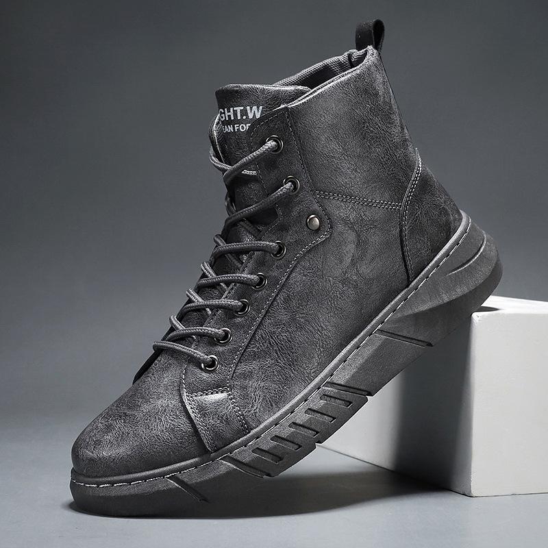 Зимние мужские мотоциклетные ботинки на шнуровке, платье, повседневные удобные ботинки «челси», Zapatos, мужская обувь, ботильоны-броги, черные ботинки на платформе