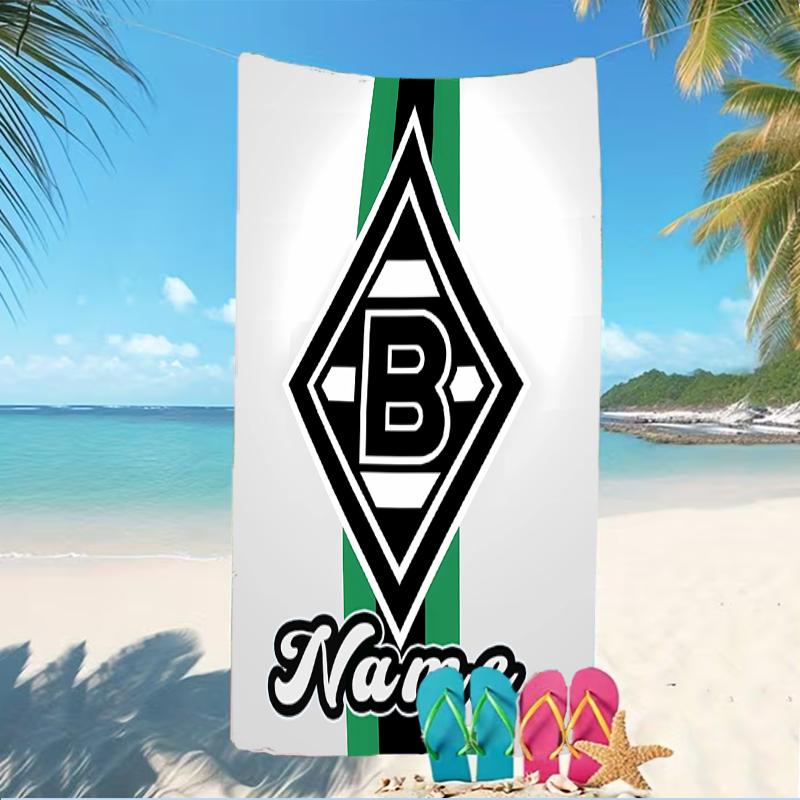 Customizable personalized beach towels Borussia Mönchengladbach themed designs.Suitable for the beach, yoga, sports;ideal as beach accessories