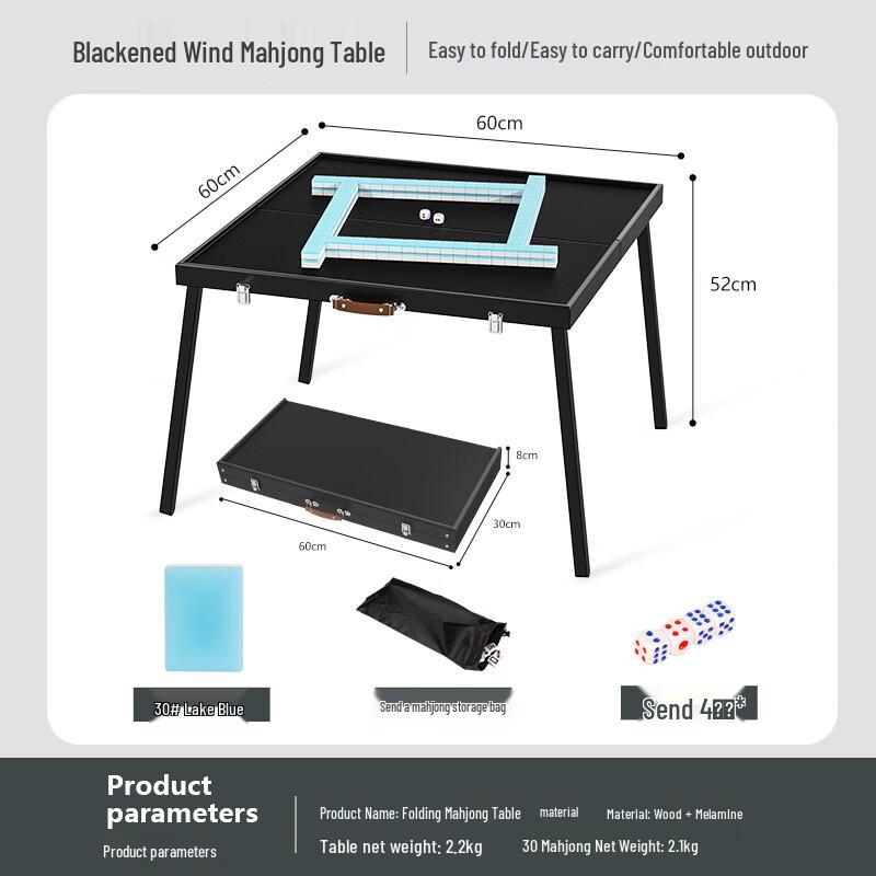 Portable Folding Mahjong Table for Camping
