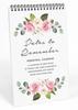 Inkdotpot Floral Perpetual Calendar, Important Dates To Remember- 6x9 Monthly and Daily  Journal for Special Days