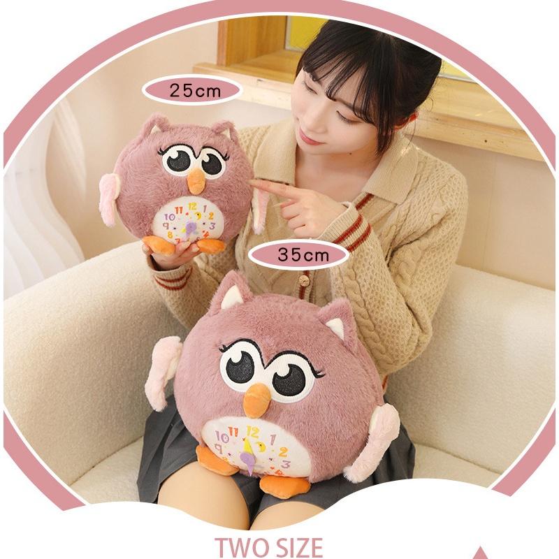 Милая плюшевая игрушка-сова, короткий плюш, мягкая игрушка