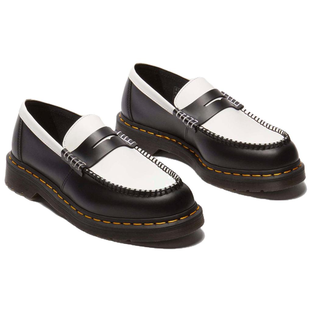 Dr. Martens Penton Leather Loafer Black White Unisex Sneakers 41185001