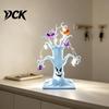 Light Up Ghost Tree for Party Lighted Halloween Spooky Dead Tabletop Decor, Face Haunted Scary Atmosphere Props Bar with Pumpkin Spider LED