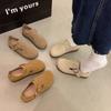 Женская обувь весна и лето новая обувь на одной педали ленивая одинарная обувь платформа всеохватывающая Boken женская обувь