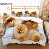 Комплект постельного белья для собак Puppy Lovers 3D, маленький, односпальный, двухместный, двуспальный, двуспальный, королевский, калифорнийский, комплект постельного белья размера «king-size»