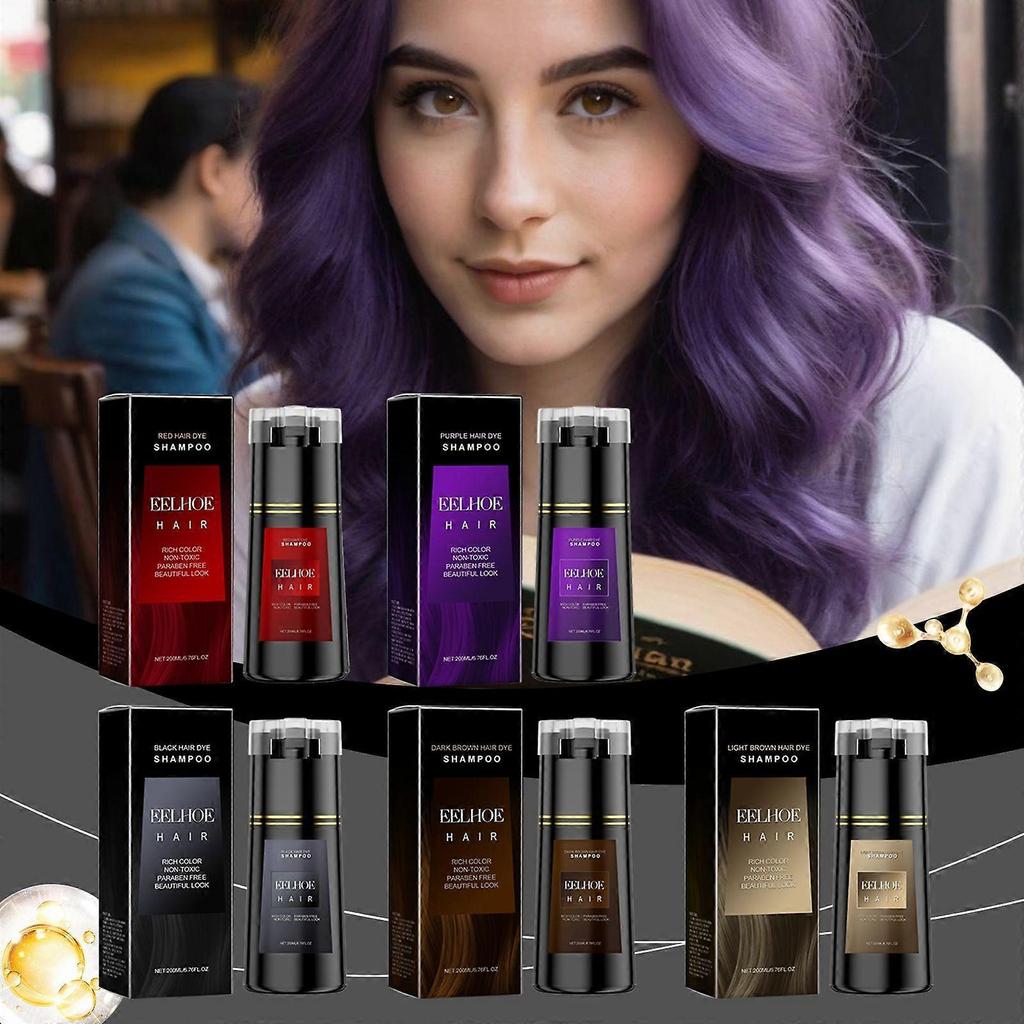 Eelhoe Hair Shampoo Plant Extract Care Multi-Color Diy Trendy Hair Gentle And Easy-To-Color Shampoo