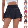 Женские шорты с высокой талией, спортивные шорты для бега, быстросохнущие брюки для тренировок в тренажерном зале, штаны для йоги, теннисные штаны, летние шорты