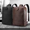 Мужской рюкзак для ноутбука, кожаный повседневный рюкзак, мужской рюкзак, дорожный походный рюкзак, большие сумки