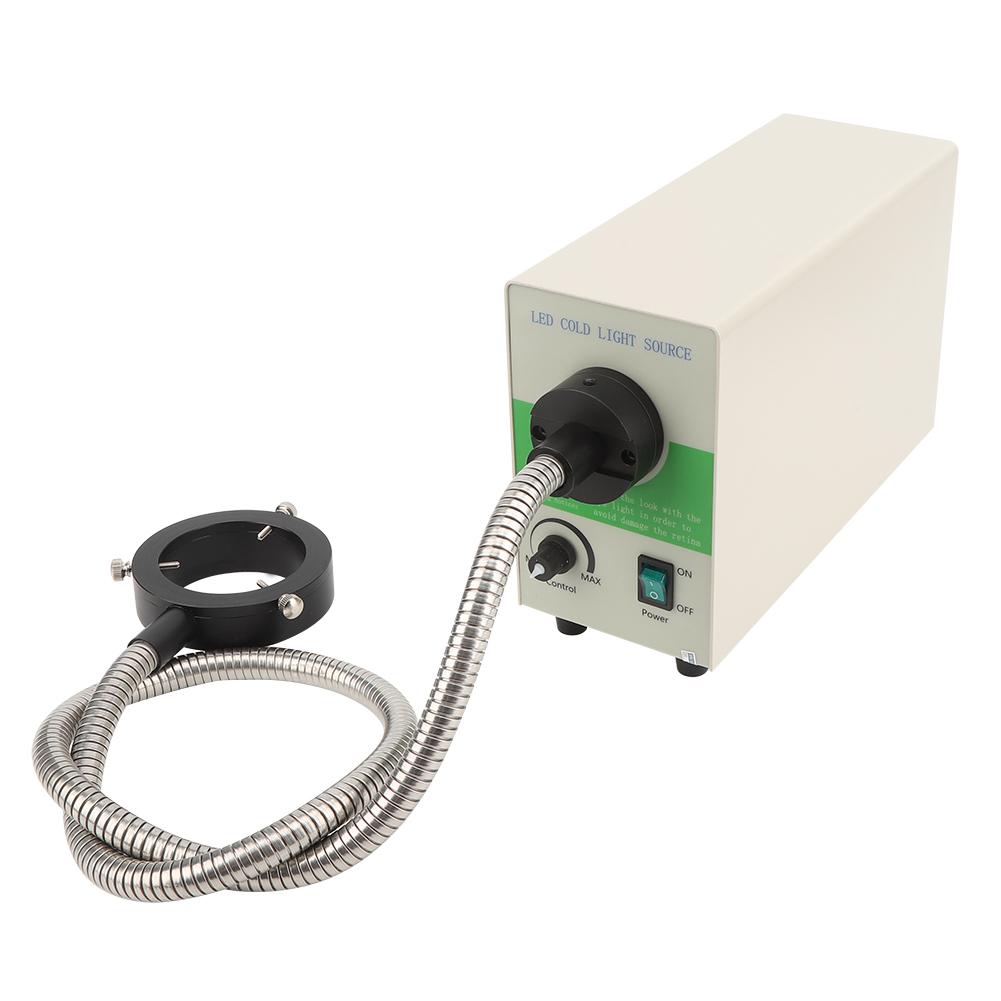 Microscope Adjustable LED Ring Light Fiber Optical Cold Light Source 5500K Inner Diameter 60mm