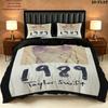 Taylor Pattern Bedding Quilt Set Quilt Cover Pillowcase Home Birthday Gift(1 * duvet cover + 2 * pillowcase, without core)